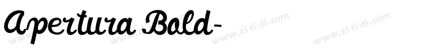 Apertura Bold字体转换